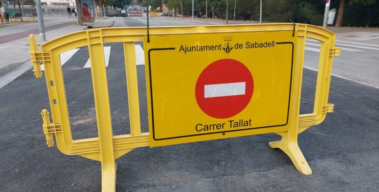 Tanca d'un carrer en obres | Núria Garcia