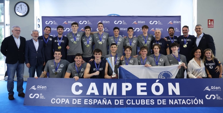 La plantilla masculina del Club, campiona d'Espanya | CNS