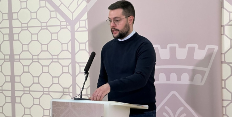Eloi Cortés, informant de l'actuació | Ajuntament de Sabadell