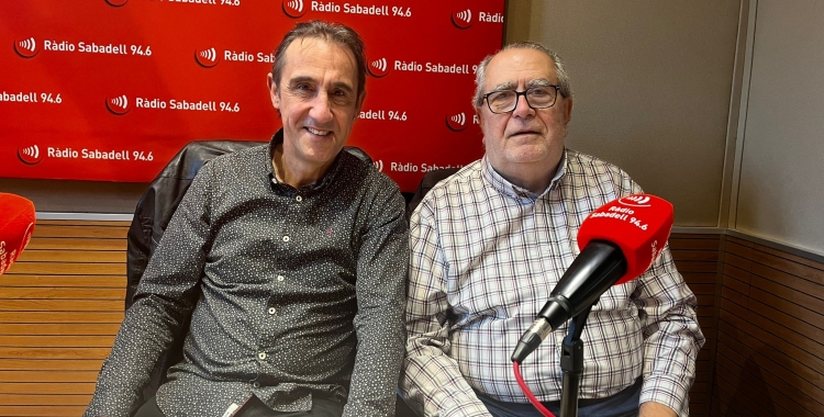Xeui Jiménez i Agustí González a Ràdio Sabadell | Mireia Sans