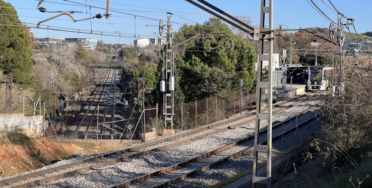 Punt de connexió de les vies Renfe i FGC a Sant Cugat | ACN