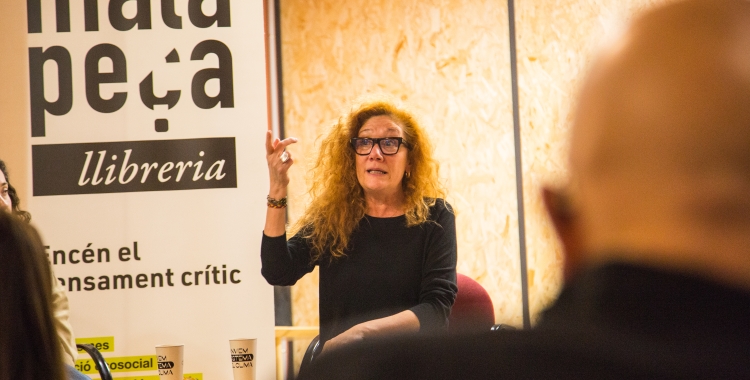 Cristina Fallarás a la llibreria Mala Peça