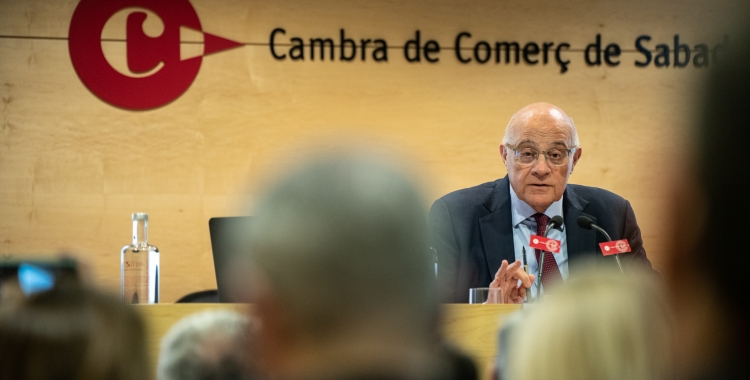 El president del BS, Josep Oliu, a la Cambra de Comerç de Sabadell | Roger Benet