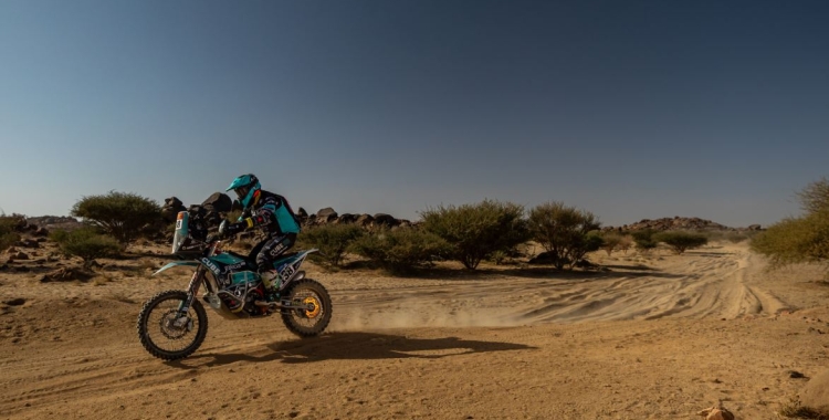 Merichal durant la primera jornada al Dakar |Cedida