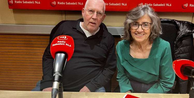 Frank Eeltink i Àngels Folch a Ràdio Sabadell | Mireia Sans