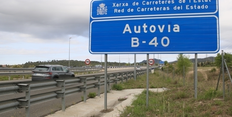 Un cartell de la B-40 | Arxiu