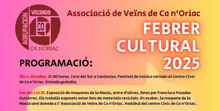 Cartell del Febrer Cultural 2025 | Cedida