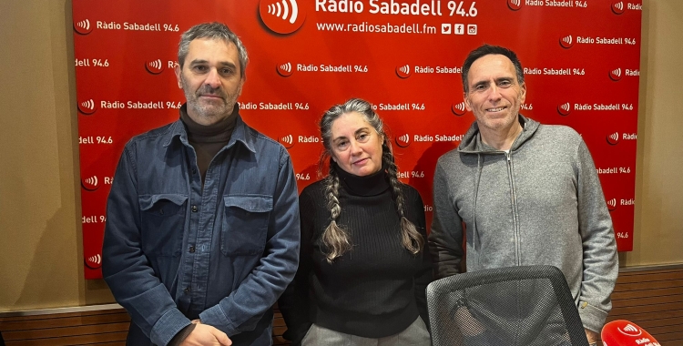 Oriol Vilapuig, Gemma Canal i Agustí Hurtado a Ràdio Sabadell | Mireia Sans
