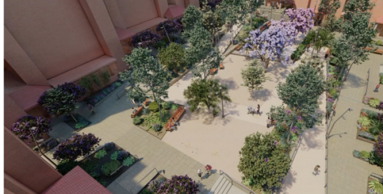 Imatge de com serà la plaça de les Acàcies