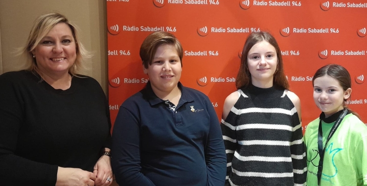 Laura Reyes i representants del Consell d'Infants