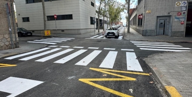 Un dels carrers renovats en el marc del pla 'Els diners als carrers' | Ajuntament de Sabadell