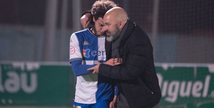 Javi Morcillo i David Movilla amb el CE Sabadell