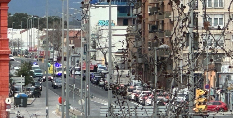 Una imatge de la Gran Via en aquests moments | Cedida