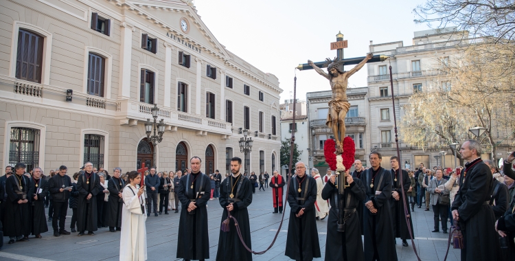 Una de les estacions del Via Crucis del Centre | Roger Benet