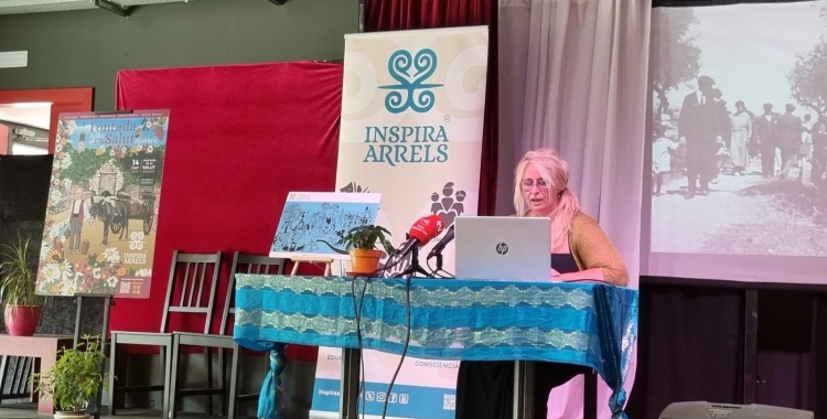 Laura Alcaide durant la presentació d'ahir | Alejandra Martínez