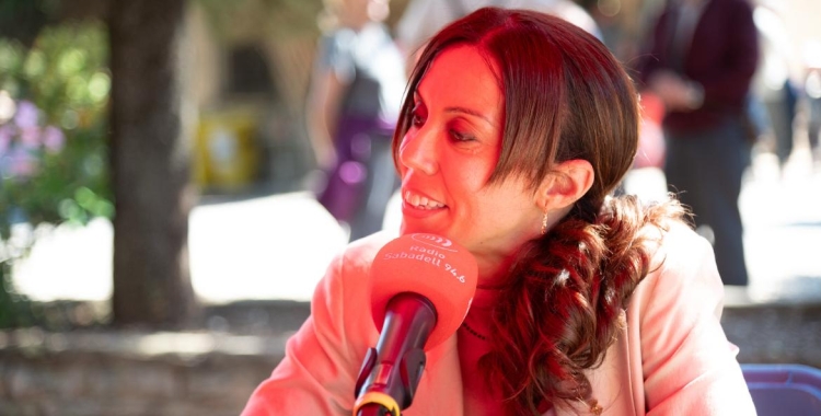 Marta Farrés durant l'entrevista a RàdioSabadell | Roger Benet