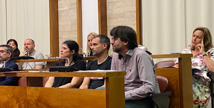 Aurora Murillo, Oriol Rifer i Guillem Fuster al ple municipal