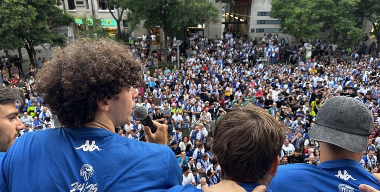 Morcillo durant els parlaments a Sant Roc | Adrián Arroyo