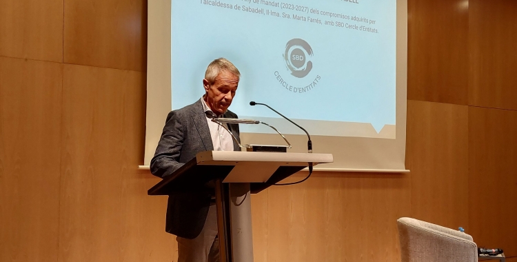 Joan Madaula, de la Plataforma Vàlua i portaveu d'SBD Cercle d'Entitats | Cedida