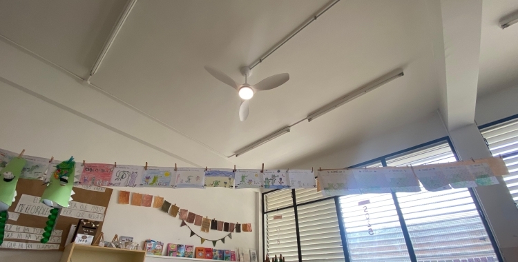 ventiladors a les escoles de Sabadell