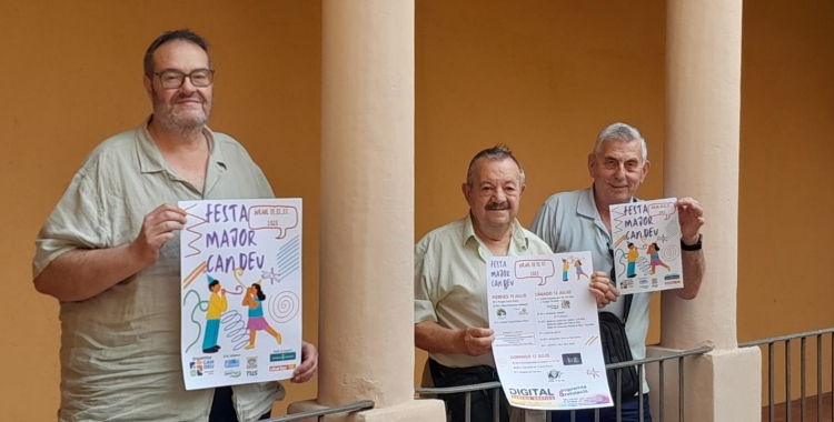 D'esquerra a dreta: Juan Juárez, Marcel Terradellas i Joan Piera