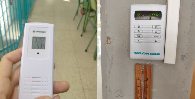 Les temperatures a les aules | Cedides