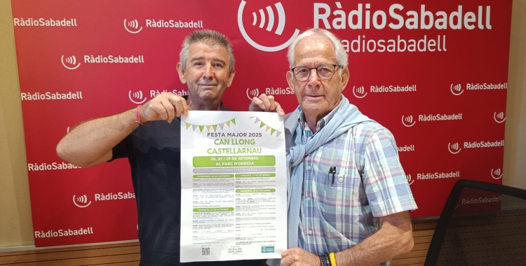 Francisco Torres (esquerra) i Enrique Pérez, de l'AV de Can Llong | RàdioSabadell