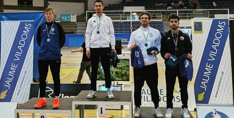 Imatge del podi de l'Open Internacional TNR | Esgrima Sabadell