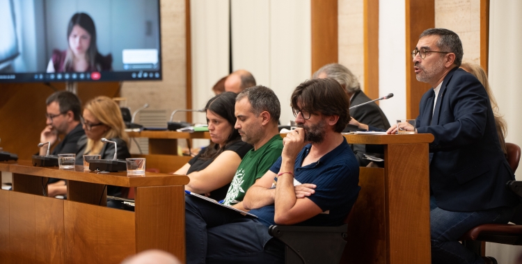 Gabriel Fernàndez en una intervenció al seu primer Ple com a regidor no adscrit