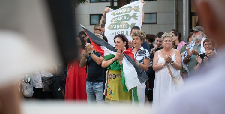 Concentració a la plaça Sant Roc a favor de Palestia | Roger Benet