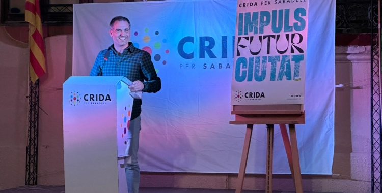 Oriol Rifer durant el discurs | Mireia Sans
