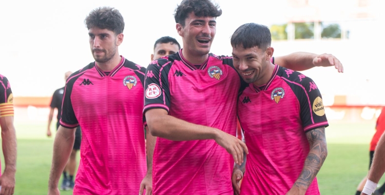 Rodrigo Escudero, López Pinto i Astals amb el CE Sabadell