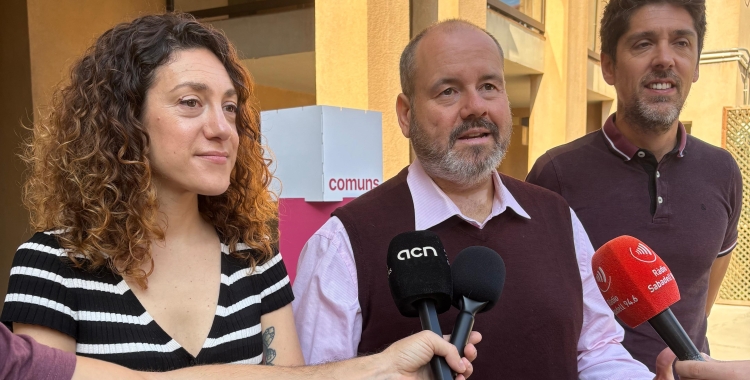 Aina Vidal, Joan Mena (Centre) i David Cid al Casal Pere Quart | Cedida