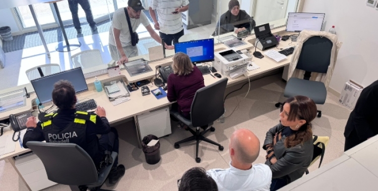 Nova recepció de les dependències de la Policia Municipal a Can Marcet