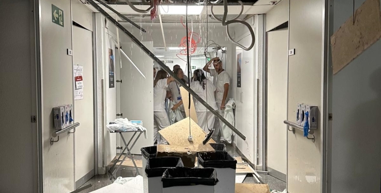 Les plaques que han caigut aquest matí | Cedida