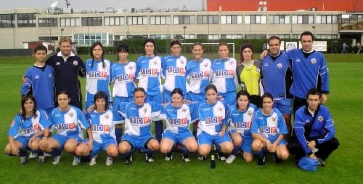 Plantilla arlequinada a la tercera jornada d'aquella lliga a Lezama | Cedida