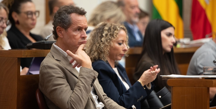 Lluís Matas i Katia Botta al ple de setembre