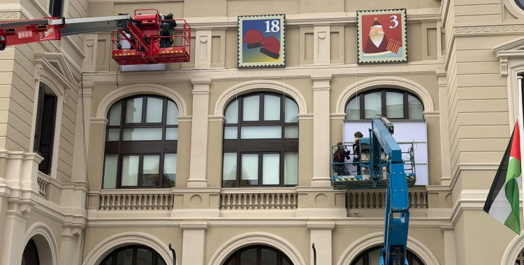 El Calendari d'Advent en construcció