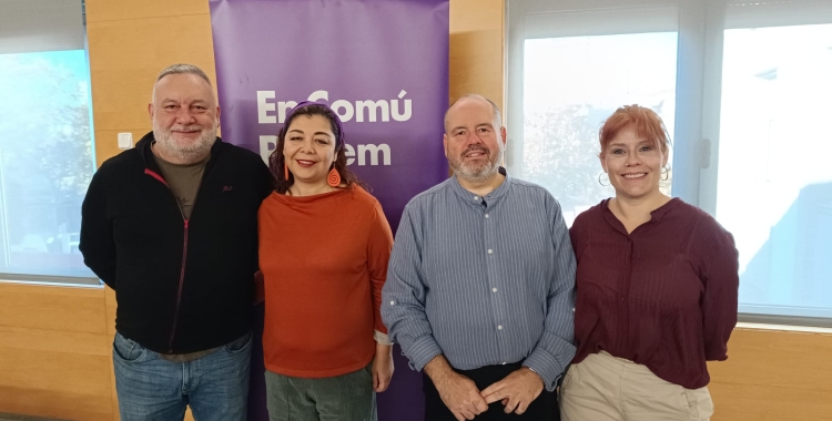 Antonio Roa i Alejandra Sandoval (Podem) i Joan Mena i Gemma Montero (Sabadell en Comú) | Pere Gallifa