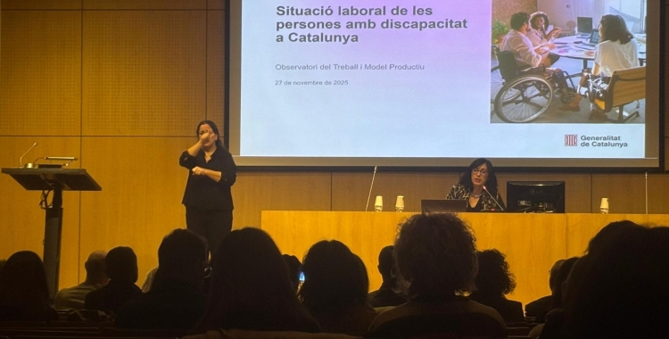 Un moment de les jornades d'aquest matí