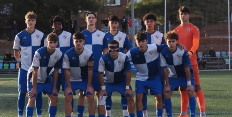 L'onze inicial del Juvenil 'A' a la jornada passada contra l'Espanyol / Futbaseces