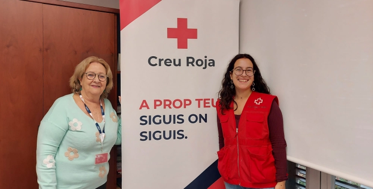 Montse Font i Ada Manresa abans de l'entrevista a RàdioSabadell | Núria Garcia