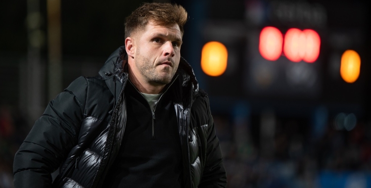 Ferran Costa dirigint l'últim partit a la Nova Creu Alta | Roger Benet