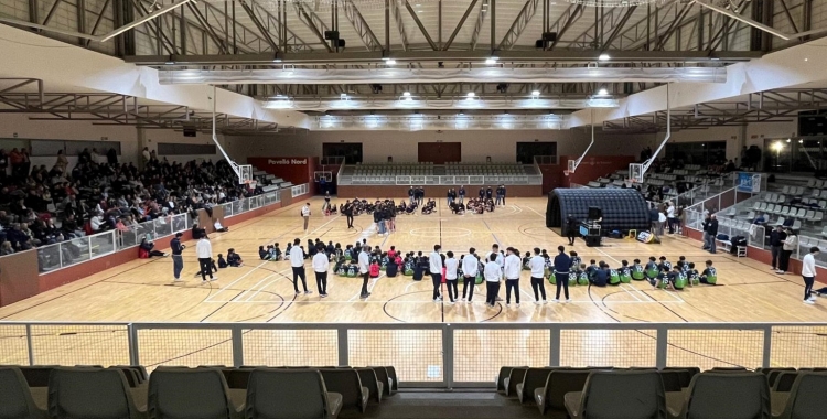 Panoràmica del Pavelló Nord ahir durant la presentació | Adrián Arroyo