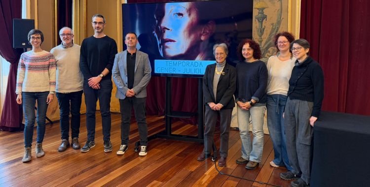 Les entitats i el regidor de Cultura, Carles de la Rosa, a la roda de premsa | Mireia Sans