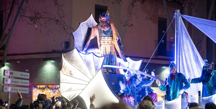 El rei Gaspar durant la cavalcada | Roger Benet (RàdioSabadell)