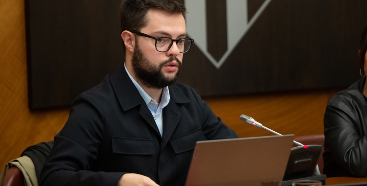 Eloi Cortés al Ple municipal 