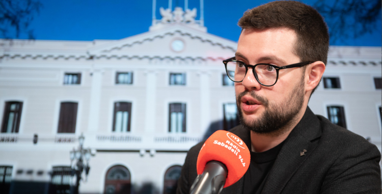 Eloi Cortés en una entrevista a RàdioSabadell | Roger Benet