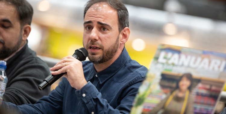 Jordi de Arriba en la presentació de l'Anuari