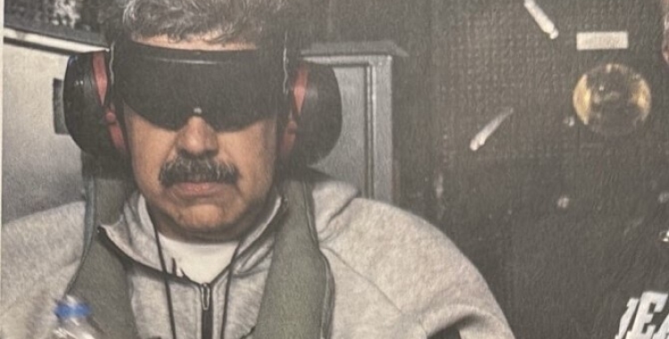 Nicolás Maduro en el moment de la seva captura